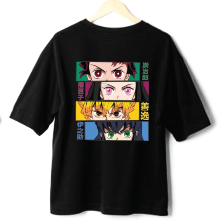 Demon Slayer Oversized T-Shirt Unisex - Black