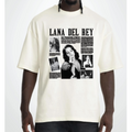 Lana Del Rey Oversized T-shirt - Off White Unisex