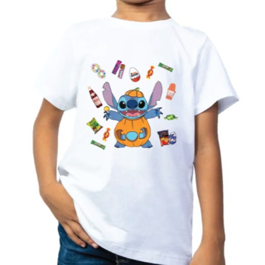Stitch Kids T-Shirt Qatar Edition - White