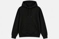 plain black hoodie
