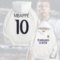 eal Madrid Mbappe Hoodie - White