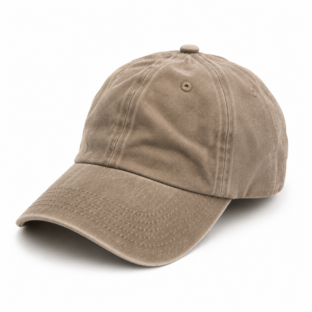 Vintage Washed Baseball Cap – Beige